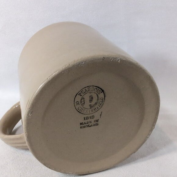 Pearsons of Chesterfield 5 ¢ Cent Beer Mug Ceramic 1810 England Vintage Brown - Picture 4 of 13
